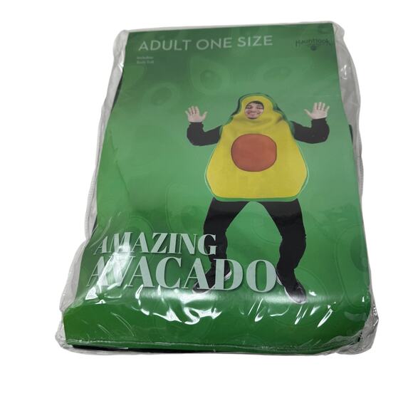 Hauntlook Amazing Avocado Adult Unisex Halloween Costume Funny One Size - Picture 2 of 4